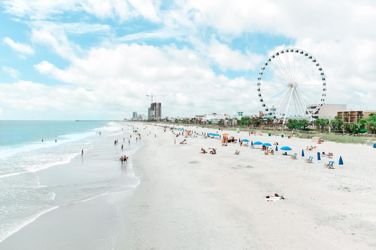 Ocean Front Comfy Condo W/Kitchen, Sleeps 4, Snowbird Paradise شاطئ ميرتل المظهر الخارجي الصورة